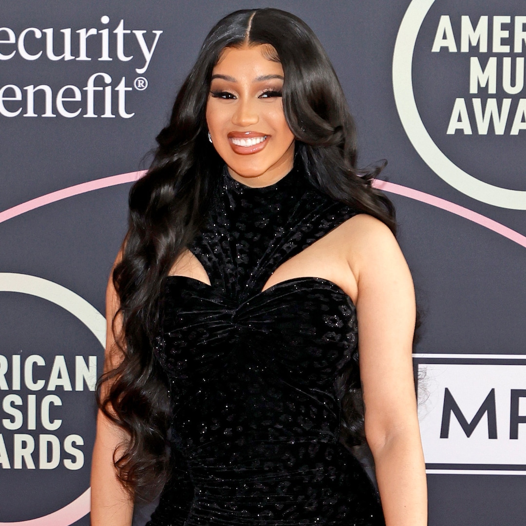 Cardi B Turns Heads at 2021 AMAs in Her Boldest Red Carpet Look Yet